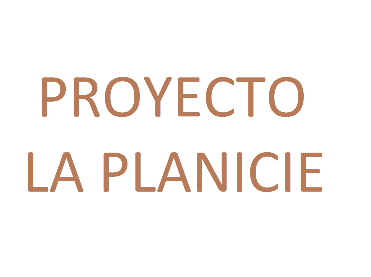 Proyecto Planicie